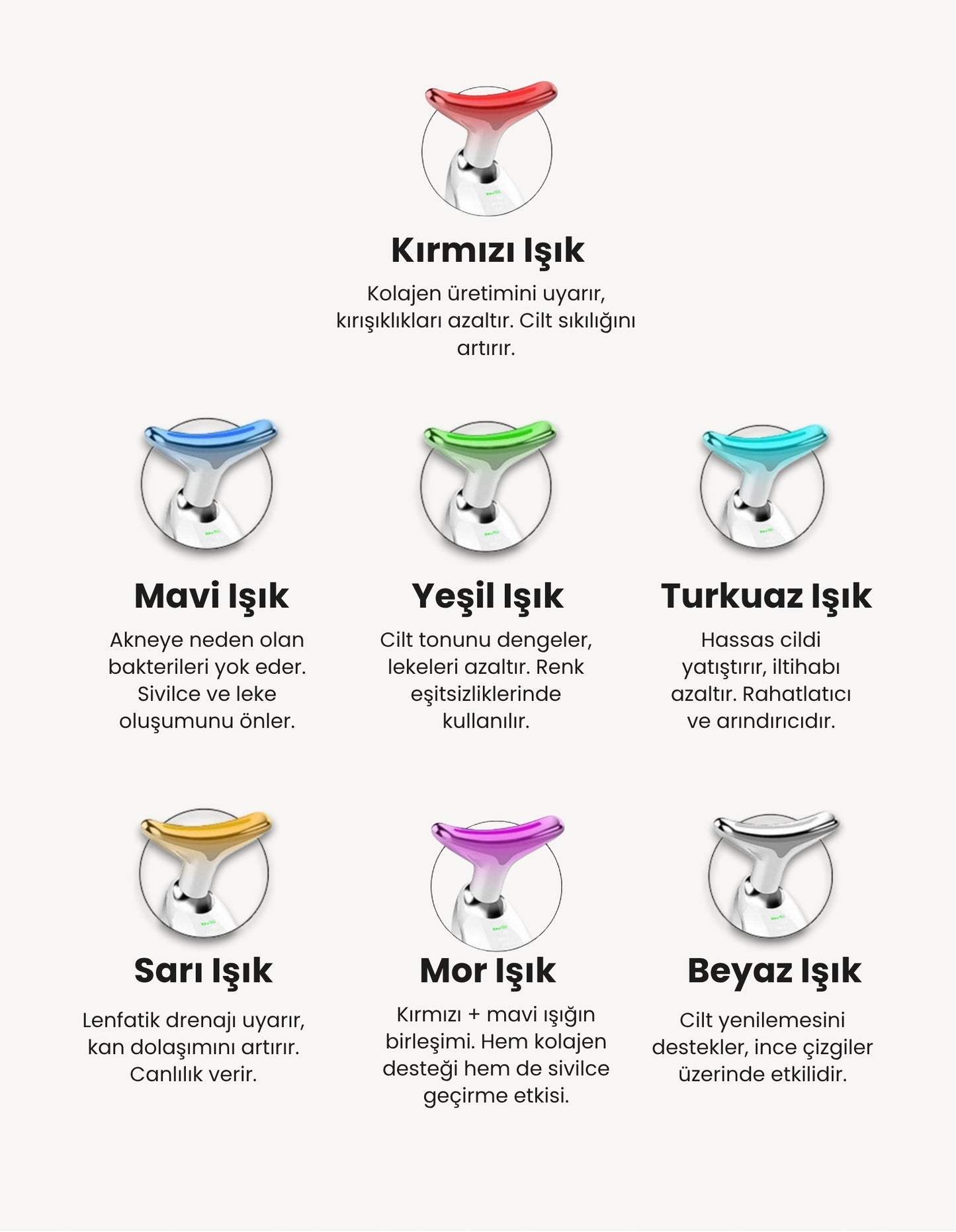 Sakira Beauty 7 Işık Cilt Terapisi